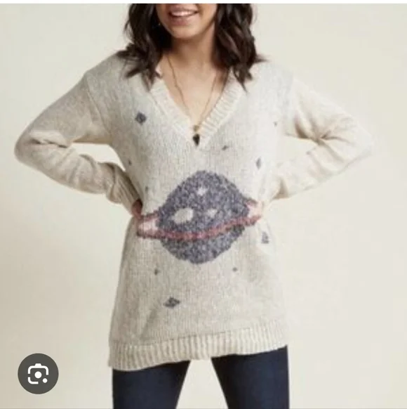 🪐Modcloth Interplanetary Elan Sweater - Picture 3 of 8
